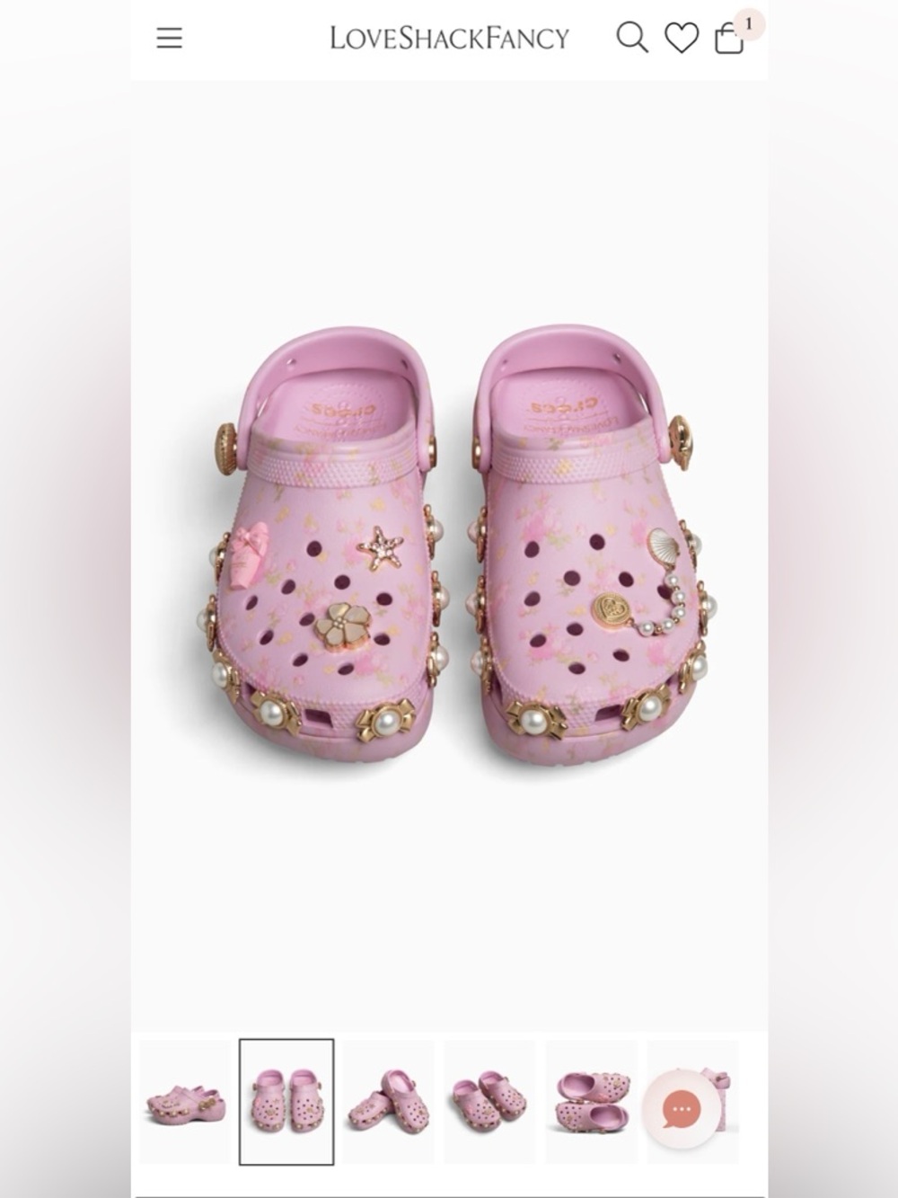 NWT Loveshackfancy ballerina pink platform clog - Picture 2 of 7